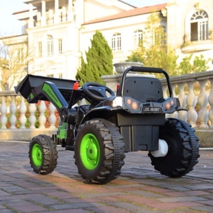Электромобиль трактор с ковшом Harley Bella HL389-LUX зеленый, фото 11