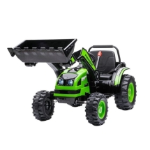 Электромобиль трактор с ковшом Harley Bella HL389-LUX зеленый