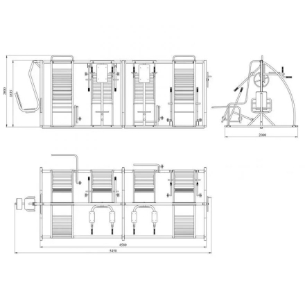Комплекс с уличными тренажерами TORUDA, фото 2