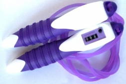 Скакалка 1247 со счетчиком (3м, ручки: пластик, шнур: силикон)