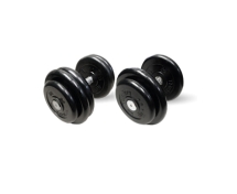 Гантель чёрная, неразборная, с вращающающейся хромированной ручкой, 33,5 кг Гантель чёрная, неразборная, с вращающающейся хромированной ручкой, 33,5 кг