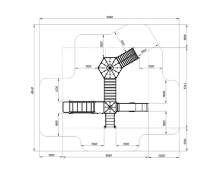 Детская игровая площадка Карандаши ДИК 2.26.03-01.С Н=1200, фото 6