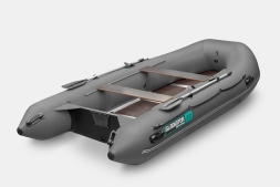 GLADIATOR B 370 LIGHT B Темно-серый моторная лодка ПВХ Фанерный пайол, фото 2