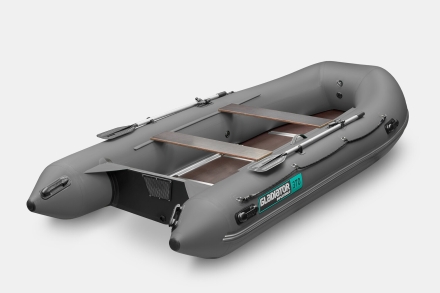 GLADIATOR B 370 LIGHT B Темно-серый моторная лодка ПВХ Фанерный пайол, фото 2