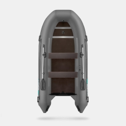 GLADIATOR B 370 LIGHT B Темно-серый моторная лодка ПВХ Фанерный пайол, фото 3