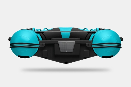 Gladiator RIB 380 AL Черно-бирюзовый моторная лодка ПВХ Жесткое дно (морской алюминий), киль, фото 5