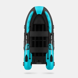 Gladiator RIB 380 AL Черно-бирюзовый моторная лодка ПВХ Жесткое дно (морской алюминий), киль, фото 3 Gladiator RIB 380 AL Черно-бирюзовый моторная лодка ПВХ Жесткое дно (морской алюминий), киль, фото 3