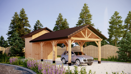 Навес для машин и гараж ШАТО Базовая комплектация, фото 3