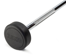 Штанга неразборная обрезиненная 7,5 кг Прямой гриф Штанга неразборная обрезиненная 7,5 кг Прямой гриф