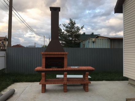 Печь Аристократ 704 Прямоугольный кирпич желтый, фото 3