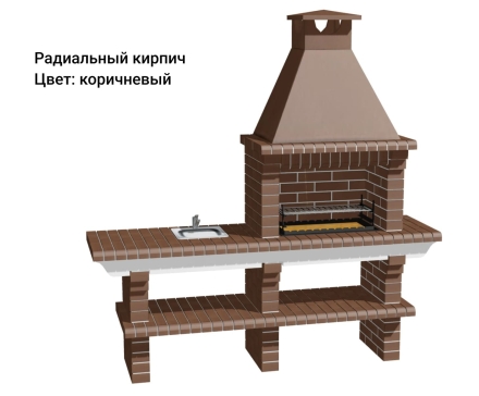 Печь Аристократ 704 Прямоугольный кирпич желтый, фото 9