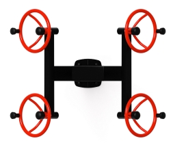 Рули (положение сидя) красный - Уличный тренажер - СТ 102-11, фото 5