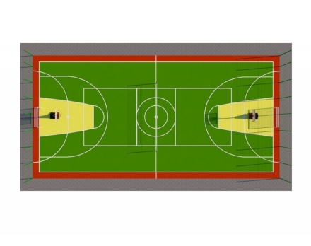 Универсальная спортивная площадка TORUDA 11 (40х20), фото 2