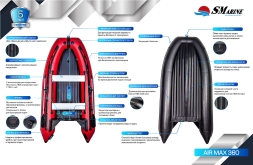 Лодка ПВХ SMarine AIR MAX 360 НДНД под мотор, фото 10