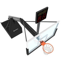 Стойка баскетбольная мобильная складная PRO, вынос 3250 с одностороннем табло атаки