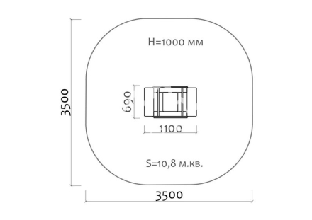 Качели-балансир на пружине Аленький цветочек 04510 для детской площадки, фото 3