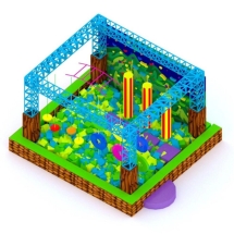 Ниндзя-парк "Лесное приключение" (5*5*3м.) Ниндзя-парк "Лесное приключение" (5*5*3м.)