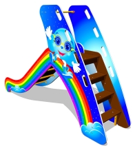 Детская горка Радуга Г010 H=950 для игровых площадок Детская горка Радуга Г010 H=950 для игровых площадок