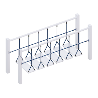 ​Комплект ограждений (две половинки) подвесного моста для детских игровых комплексов., фото 1