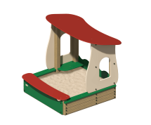 Песочница Боровичок ПС-53 с навесом для детской площадки Песочница Боровичок ПС-53 с навесом для детской площадки