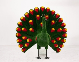 Топиари павлин Челли, h=175 см - газон Eco, фото 1