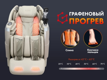 Массажное кресло FUJIMO 氣 FLEXOR F500 Beige, фото 9