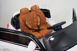 Электромобиль Maserati Е007КХ (резиновые колеса, кожа) с пультом (Синий глянец) E007KX, фото 2