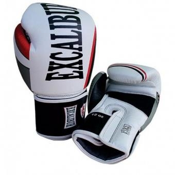 Перчатки боксерские Excalibur 8001-02 White/Black Buffalo, фото 1