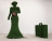 Топиари Дама с собачкой и саквояжем, h=185см - газон Eco