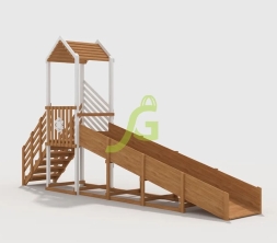 Зимняя горка "IgraGrad Snow Fox", скат 5 м с ограждением, фото 4