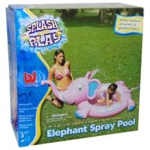Бассейн Розовый слон с разбрызгивателем Bestway 53000 180х119х25см