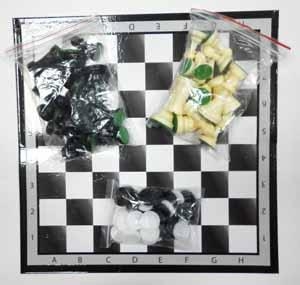 Набор 3 в 1(шашки,шахматы,нарды) 28 см.202, фото 1