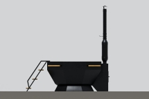 Сибирский Оникс с боковой печью Сибирский Оникс с боковой печью