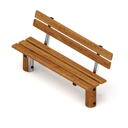 Скамья (лиственница темный) МФ 42.04.02-Л.И1.01, фото 3