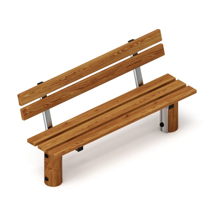 Скамья (лиственница темный) МФ 42.04.02-Л.И1.01, фото 1