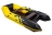 Броня-280 СК слань+киль желтый-черный (лодка ПВХ под мотор с усилением)