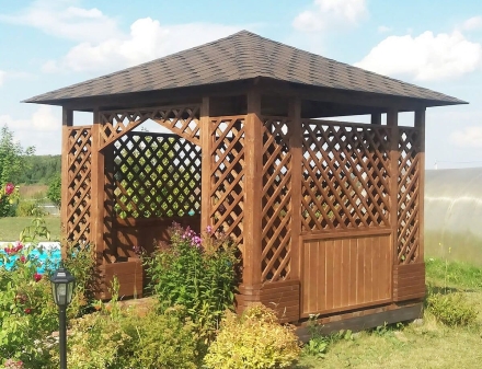 Квадратная беседка АСТРА, фото 1