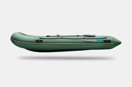 GLADIATOR B 370 LIGHT B Зеленый моторная лодка ПВХ Фанерный пайол, фото 6