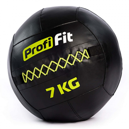 Медицинбол набивной (Wallball) PROFI-FIT, 7 кг, фото 1