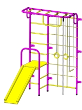 Детский спортивный комплекс Пионер С107 пурпурно/жёлтый