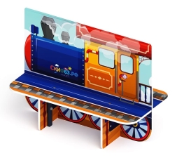Паровозик - Скамейка детская - МФ 41.03.06, фото 4