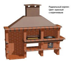 Печь Аристократ 832 Прямоугольный кирпич микс коричневого с желтым, фото 10