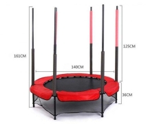 Батут с защитной сеткой Diamond Fitness 4,5 ft (диаметр 140 см)