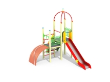 ДИК 1.225 Детский игровой комплекс Горка с трапом Н=1500