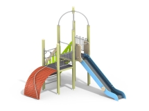 ДИК 1.225 Детский игровой комплекс Горка с трапом Н=1500