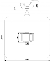 ДИО 4.451 Качалка на пружине двойная ДИО 4.451 Качалка на пружине двойная