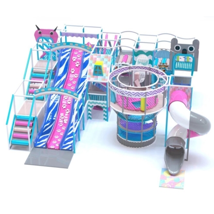 Детский игровой лабиринт «Большой переполох» 73.5 м² (8,65*8,5*4,5м + декор), фото 1