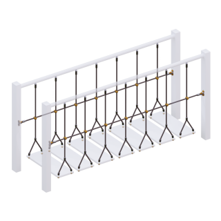 ​Комплект ограждений (две половинки) подвесного моста для детских игровых комплексов., фото 5