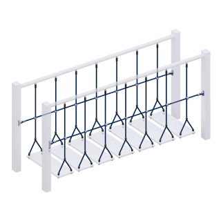 ​Комплект ограждений (две половинки) подвесного моста для детских игровых комплексов., фото 1