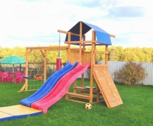Детская игровая деревянная площадка для дачи "Мадрид 9" Детская игровая деревянная площадка для дачи "Мадрид 9"
